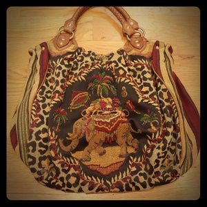 Isabella Fiore beaded elephant bag